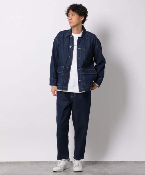 LAKOLE（ラコレ）の「テンオンスカバーオール[セットアップ対応]  / 260730（カバーオール・メンズ・ブラック/ネイビー/サックスブルー・MEDIUM/LARGE）」の4枚目の写真