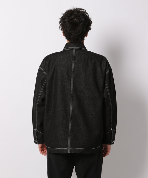 LAKOLE（ラコレ）の「テンオンスカバーオール[セットアップ対応]  / 260730（カバーオール・メンズ・ブラック/ネイビー/サックスブルー・MEDIUM/LARGE）」の19枚目の写真