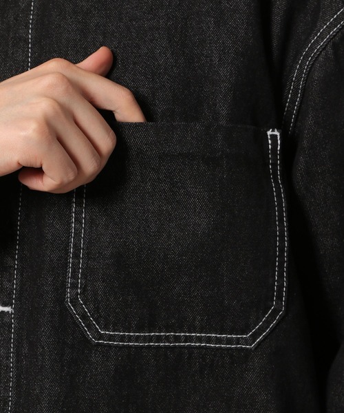 LAKOLE（ラコレ）の「テンオンスカバーオール[セットアップ対応]  / 260730（カバーオール・メンズ・ブラック/ネイビー/サックスブルー・MEDIUM/LARGE）」の13枚目の写真