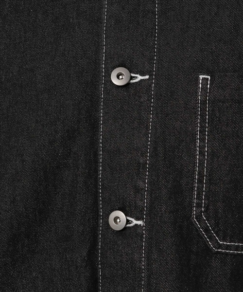 LAKOLE（ラコレ）の「テンオンスカバーオール[セットアップ対応]  / 260730（カバーオール・メンズ・ブラック/ネイビー/サックスブルー・MEDIUM/LARGE）」の20枚目の写真