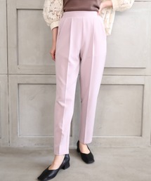 moment+ | *New Arrival*ニュアンスカラージョーゼット ビューティシルエット センタープレススラックスパンツ(スラックス)