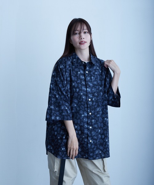 qwerty(クワーティ)の「qwerty/BlackCamo Leopard Shirts(シャツ/ブラウス・メンズ・ブラック/グレー・FREE)」の8枚目の写真