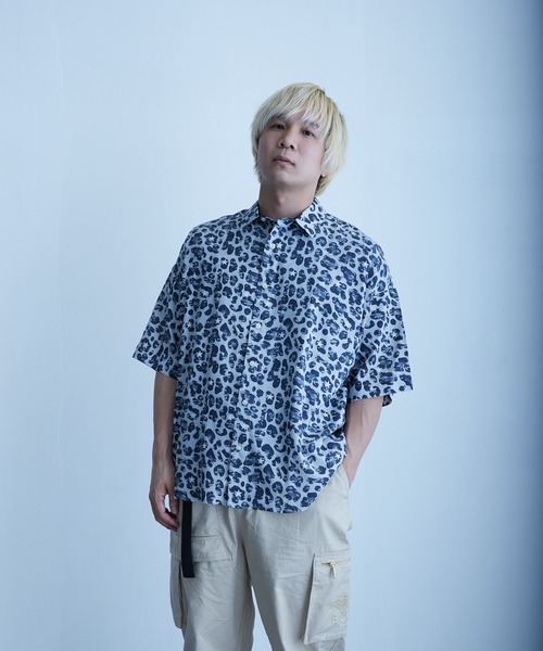 qwerty(クワーティ)の「qwerty/BlackCamo Leopard Shirts(シャツ/ブラウス・メンズ・ブラック/グレー・FREE)」の7枚目の写真