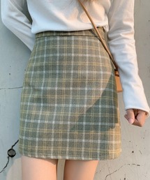 Opinion korean town（オピニオン コリアン タウン）の「レトロチェック台形スカート（スカート）」