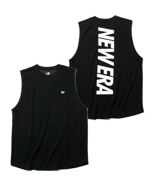 NEW ERA（ニューエラ）の「NEW ERA/ニューエラ ユーティリティ パフォーマンス マッスルタンク リア バーチカルロゴ 　13079342/13079343（タンクトップ・メンズ・ホワイト/ブラック・L/XL/M）」の2枚目の写真