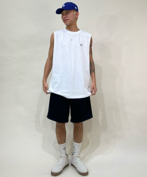 NEW ERA（ニューエラ）の「NEW ERA/ニューエラ ユーティリティ パフォーマンス マッスルタンク リア バーチカルロゴ 　13079342/13079343（タンクトップ・メンズ・ホワイト/ブラック・L/XL/M）」の8枚目の写真