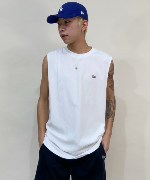NEW ERA（ニューエラ）の「NEW ERA/ニューエラ ユーティリティ パフォーマンス マッスルタンク リア バーチカルロゴ 　13079342/13079343（タンクトップ・メンズ・ホワイト/ブラック・L/XL/M）」の3枚目の写真