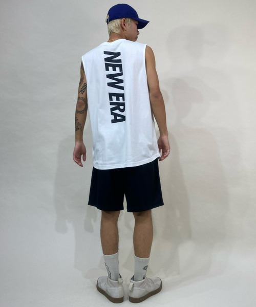NEW ERA（ニューエラ）の「NEW ERA/ニューエラ ユーティリティ パフォーマンス マッスルタンク リア バーチカルロゴ 　13079342/13079343（タンクトップ・メンズ・ホワイト/ブラック・L/XL/M）」の9枚目の写真