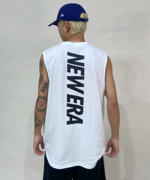 NEW ERA（ニューエラ）の「NEW ERA/ニューエラ ユーティリティ パフォーマンス マッスルタンク リア バーチカルロゴ 　13079342/13079343（タンクトップ・メンズ・ホワイト/ブラック・L/XL/M）」の6枚目の写真
