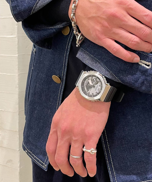 G-SHOCK（ジーショック）の「【Gshock/ジーショック】GM-2100-1AJF【 ウォッチ 】（アナログ腕時計・レディース・シルバー・FREE）」の15枚目の写真