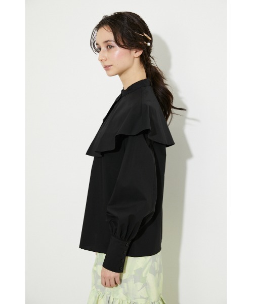 rienda（リエンダ）の「ビッグカラーシャツ（シャツ/ブラウス・レディース・ホワイト/ブラック/ブルー/マルチ・FREE）」の10枚目の写真