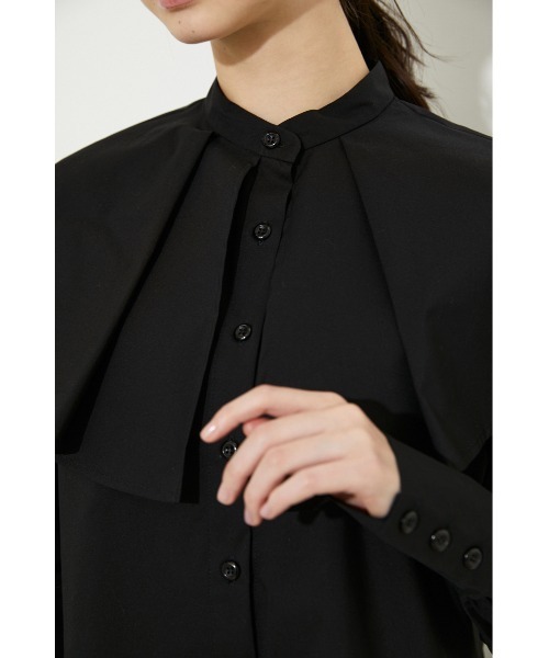 rienda（リエンダ）の「ビッグカラーシャツ（シャツ/ブラウス・レディース・ホワイト/ブラック/ブルー/マルチ・FREE）」の14枚目の写真