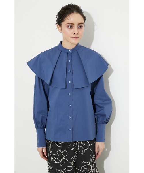 rienda（リエンダ）の「ビッグカラーシャツ（シャツ/ブラウス・レディース・ホワイト/ブラック/ブルー/マルチ・FREE）」の17枚目の写真