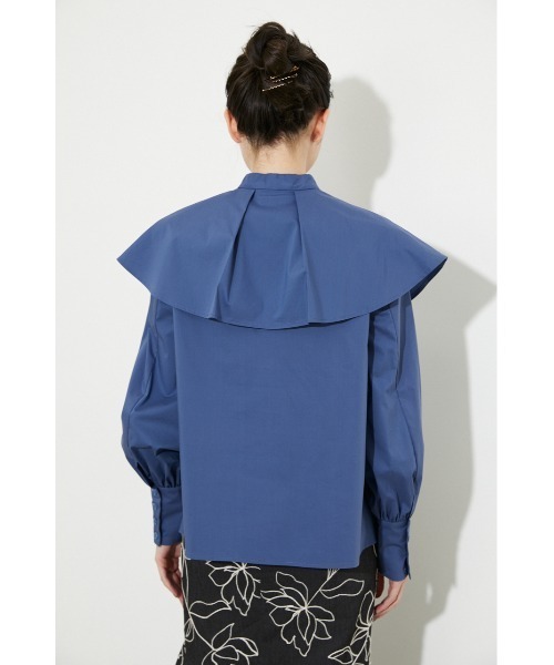 rienda（リエンダ）の「ビッグカラーシャツ（シャツ/ブラウス・レディース・ホワイト/ブラック/ブルー/マルチ・FREE）」の19枚目の写真