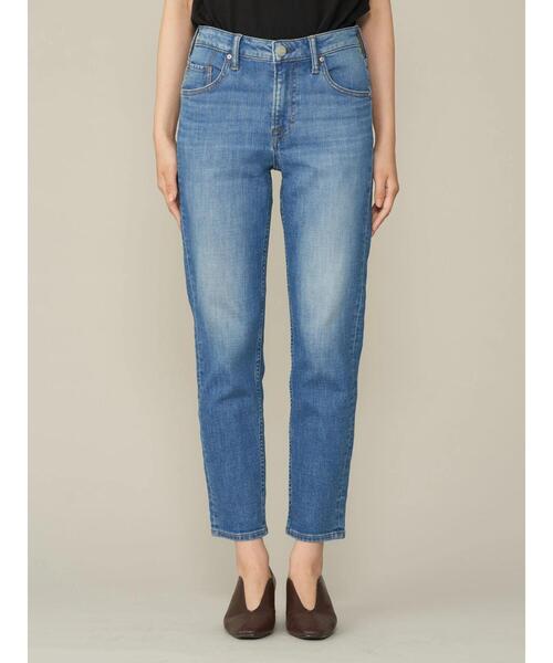 AMERICAN HOLIC(アメリカンホリック)の「テーパードデニム(デニムパンツ・レディース・ブラック/インディゴブルー/ワンウォッシュ/ライトインディゴブルー・S/XS/M/LL/L)」の8枚目の写真