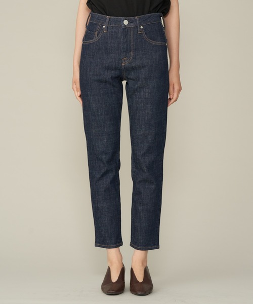 AMERICAN HOLIC(アメリカンホリック)の「テーパードデニム(デニムパンツ・レディース・ブラック/インディゴブルー/ワンウォッシュ/ライトインディゴブルー・S/XS/M/LL/L)」の4枚目の写真