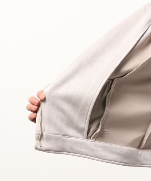 MISCH MASCH（ミッシュマッシュ）の「ライダースジャケット（ライダースジャケット・レディース・ベージュ/ピンク系その他/ライトグレー・MEDIUM）」の5枚目の写真