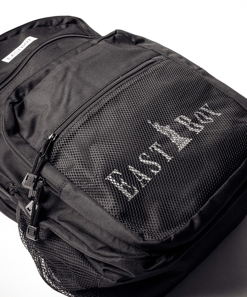EASTBOY(イーストボーイ)の「【JUNESELECT】EBダブルロゴ2層リュックサック(バックパック/リュック・メンズ・ブラック×ホワイト/ブラック×グリーン/ブラック×ブルー・FREE)」の6枚目の写真
