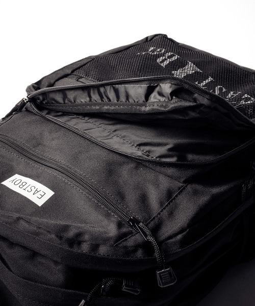EASTBOY(イーストボーイ)の「【JUNESELECT】EBダブルロゴ2層リュックサック(バックパック/リュック・メンズ・ブラック×ホワイト/ブラック×グリーン/ブラック×ブルー・FREE)」の8枚目の写真