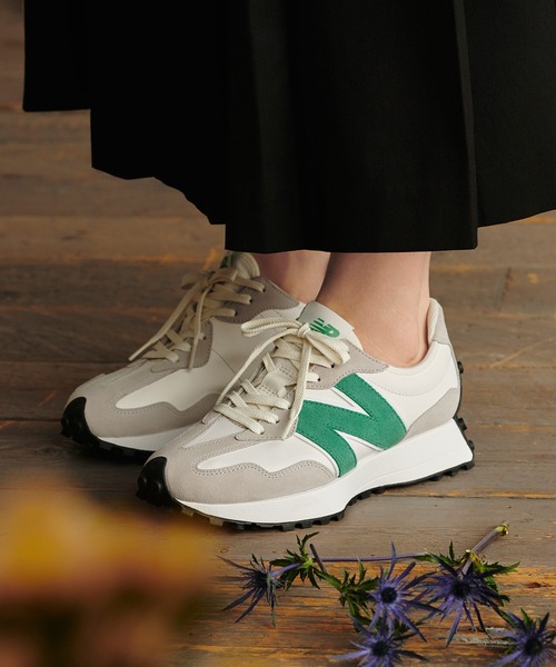 NEW BALANCE（ニューバランス）の「WS327（スニーカー・レディース・ホワイト×ピンク/ホワイト×グリーン/ブラック・24.0cm/23.5cm/22.0cm/23.0cm/22.5cm/25.5cm/25.0cm/24.5cm）」の8枚目の写真