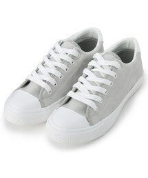 ◆フェイクレザーキャップスニーカー