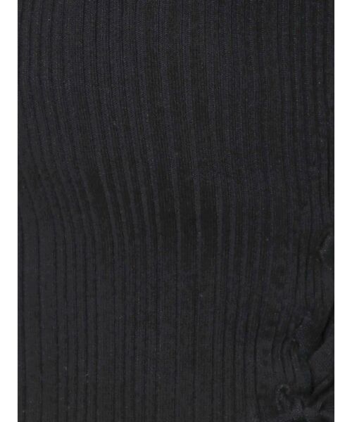 GYDA（ジェイダ）の「サイドレースアップPOLO ニット トップス（ニット/セーター・レディース・ブラック/オフホワイト・FREE）」の17枚目の写真