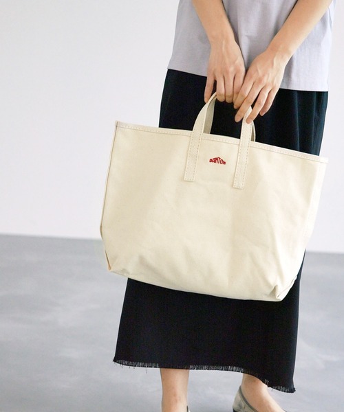DANTON(ダントン)の「【DANTON】CANVAS TOTE BAG M(トートバッグ・レディース・カーキ/キナリ・FREE)」の16枚目の写真