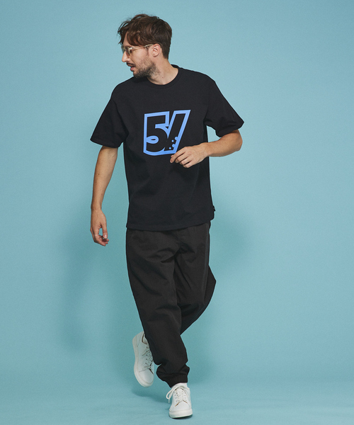 5/（ファイブスラッシュ）の「【5/】バブルロゴ ショートスリーブTシャツ（Tシャツ/カットソー・メンズ・ブラック/ホワイト/ブルー・M/L/XL/S）」の4枚目の写真