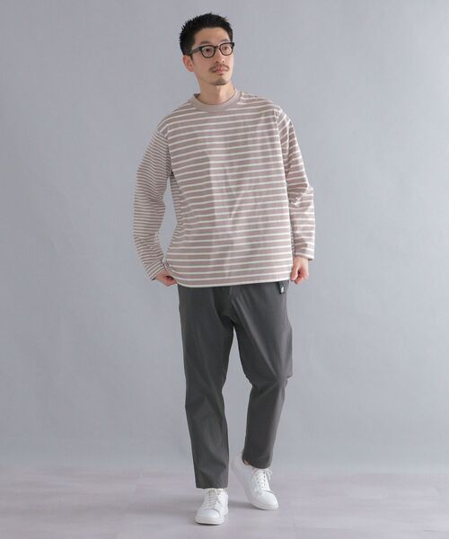SHIPS(シップス)の「SHIPS: i cotoni di Albini オーガニックコットン ボーダー Tシャツ(ロンT)(Tシャツ/カットソー・メンズ・ブラック/ライトブルー/ベージュ/ホワイト・MEDIUM/X-LARGE/LARGE/SMALL)」の9枚目の写真