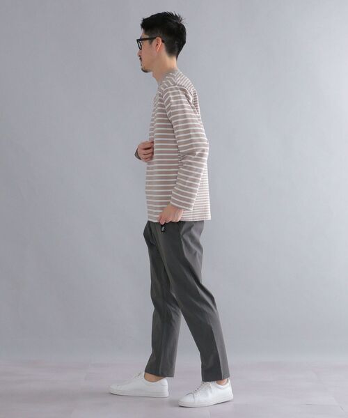 SHIPS(シップス)の「SHIPS: i cotoni di Albini オーガニックコットン ボーダー Tシャツ(ロンT)(Tシャツ/カットソー・メンズ・ブラック/ライトブルー/ベージュ/ホワイト・MEDIUM/X-LARGE/LARGE/SMALL)」の10枚目の写真
