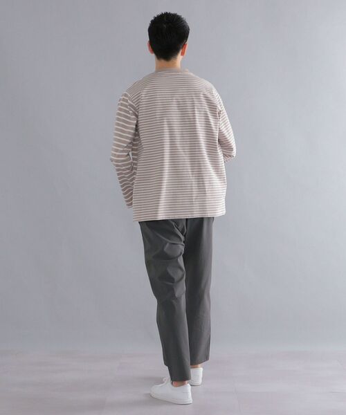 SHIPS(シップス)の「SHIPS: i cotoni di Albini オーガニックコットン ボーダー Tシャツ(ロンT)(Tシャツ/カットソー・メンズ・ブラック/ライトブルー/ベージュ/ホワイト・MEDIUM/X-LARGE/LARGE/SMALL)」の11枚目の写真