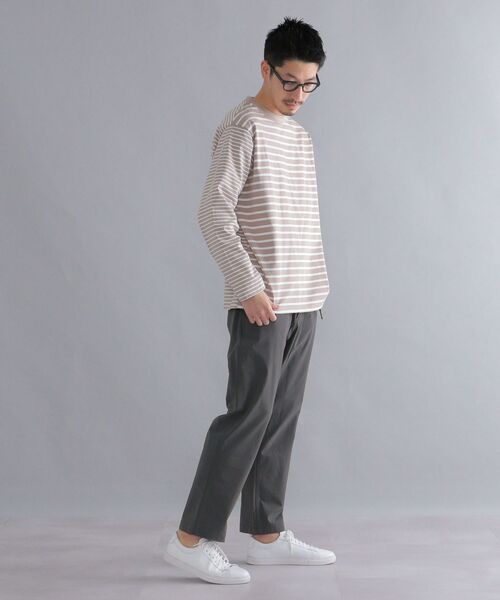 SHIPS(シップス)の「SHIPS: i cotoni di Albini オーガニックコットン ボーダー Tシャツ(ロンT)(Tシャツ/カットソー・メンズ・ブラック/ライトブルー/ベージュ/ホワイト・MEDIUM/X-LARGE/LARGE/SMALL)」の12枚目の写真