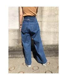 BLACK BY MOUSSY | relax wide denim(リラックスワイドデニム）(デニムパンツ)