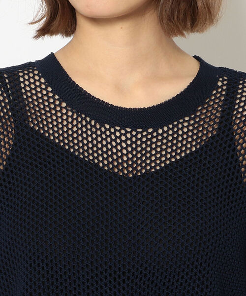 Toironier(トワロニエ)の「Toironier(トワロニエ ) メッシュニット(ニット/セーター・レディース・マスタード/ホワイト/ネイビー・FREE)」の10枚目の写真