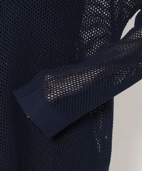 Toironier(トワロニエ)の「Toironier(トワロニエ ) メッシュニット(ニット/セーター・レディース・マスタード/ホワイト/ネイビー・FREE)」の9枚目の写真