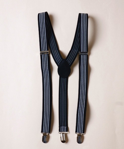 TONE SELECT GOODS（トーンセレクトグッズ）の「【float】ライン ボーダー サスペンダー（サスペンダー・レディース・ホワイト/グレー/ホワイト系/ブラック系/ブラック/ブラック系1・FREE）」の4枚目の写真