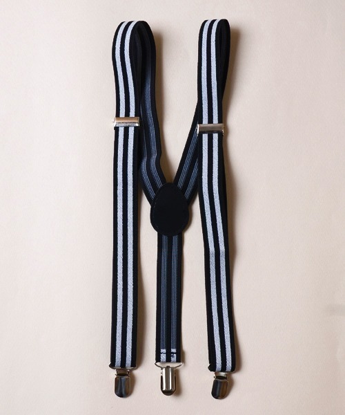 TONE SELECT GOODS（トーンセレクトグッズ）の「【float】ライン ボーダー サスペンダー（サスペンダー・レディース・ホワイト/グレー/ホワイト系/ブラック系/ブラック/ブラック系1・FREE）」の5枚目の写真