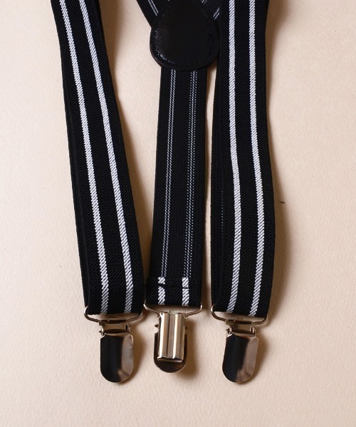 TONE SELECT GOODS（トーンセレクトグッズ）の「【float】ライン ボーダー サスペンダー（サスペンダー・レディース・ホワイト/グレー/ホワイト系/ブラック系/ブラック/ブラック系1・FREE）」の10枚目の写真