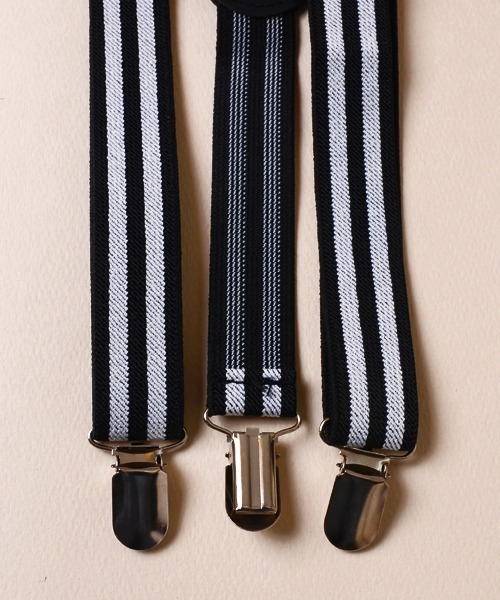 TONE SELECT GOODS（トーンセレクトグッズ）の「【float】ライン ボーダー サスペンダー（サスペンダー・レディース・ホワイト/グレー/ホワイト系/ブラック系/ブラック/ブラック系1・FREE）」の12枚目の写真