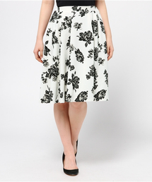 VENCEEXCHANGE | ジャガード花柄フレアスカート(スカート)