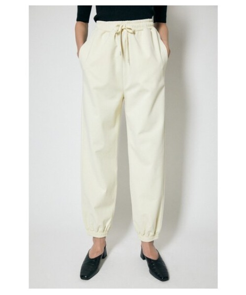 MOUSSY(マウジー)の「CUT EASY パンツ(スウェットパンツ・レディース・ブラック/キナリ・2/1)」の5枚目の写真