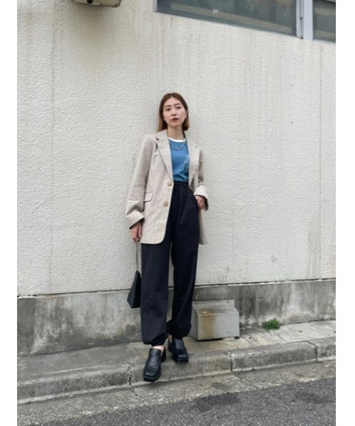 MOUSSY(マウジー)の「CUT EASY パンツ(スウェットパンツ・レディース・ブラック/キナリ・2/1)」の18枚目の写真