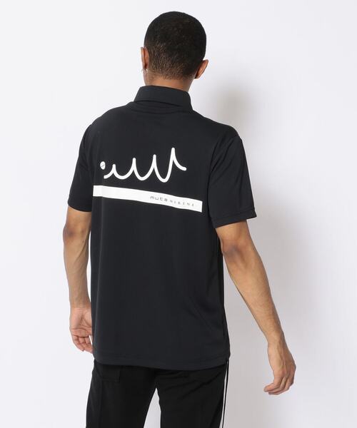 muta（ムータ）の「muta MARINE/ムータ マリン/2LINE  POLO（ポロシャツ・メンズ・ブラック/ホワイト・8/6/5/7）」の3枚目の写真