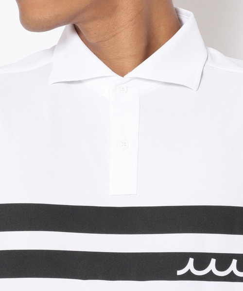 muta（ムータ）の「muta MARINE/ムータ マリン/2LINE  POLO（ポロシャツ・メンズ・ブラック/ホワイト・8/6/5/7）」の14枚目の写真