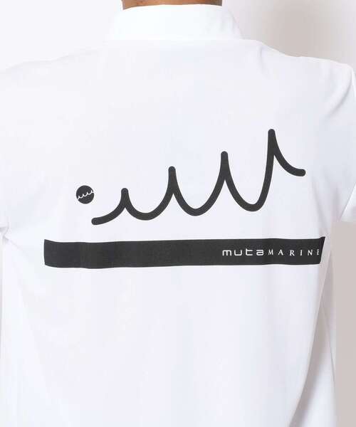 muta（ムータ）の「muta MARINE/ムータ マリン/2LINE  POLO（ポロシャツ・メンズ・ブラック/ホワイト・8/6/5/7）」の10枚目の写真