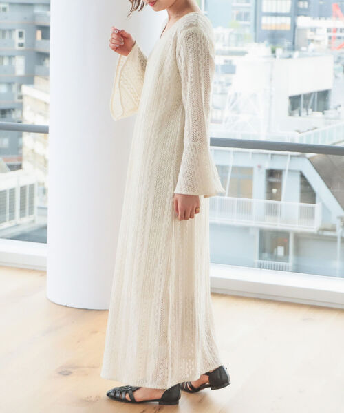 BEAMS レーストップのワンピース BEAMS OUTLET｜BEAMS HEART / 2タイプ レース ワンピース