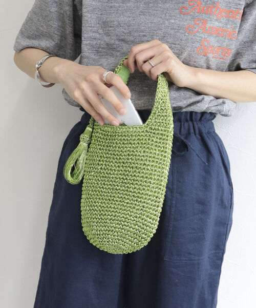 fredy emue（フレディエミュ）の「メタリックタッセル付ミニバッグ（トートバッグ・レディース・シルバー/ピンク/グリーン・FREE）」の6枚目の写真