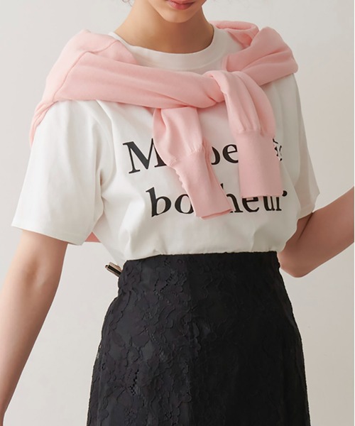 FREE'S MART(フリーズマート)の「◇ベーシックロゴTシャツ(Tシャツ/カットソー・レディース・ホワイト系その他/ピンク/ホワイト・FREE)」の11枚目の写真