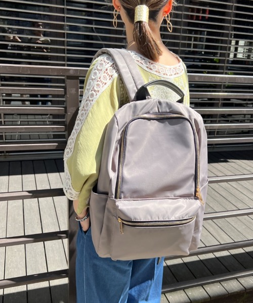 Chez toi(シェトワ)の「【WEB限定】9ポケットリュック(バックパック/リュック・レディース・グレー/カーキ/ブラック/ネイビー・FREE)」の18枚目の写真