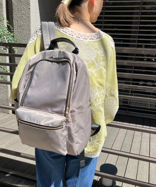 Chez toi(シェトワ)の「【WEB限定】9ポケットリュック(バックパック/リュック・レディース・グレー/カーキ/ブラック/ネイビー・FREE)」の20枚目の写真
